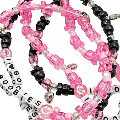 i love boobies! Pink Kandi Choker