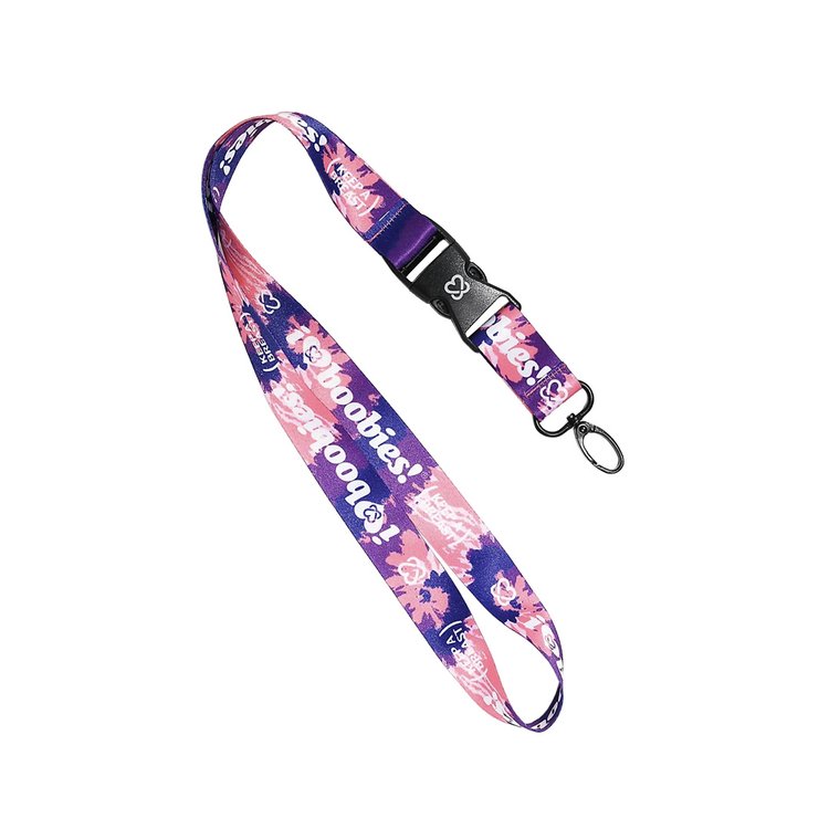 I Love Boobies! Cotton Candy Lanyard - Keep A Breast Foundation