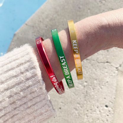 i love boobies! Rasta Bangle Trio