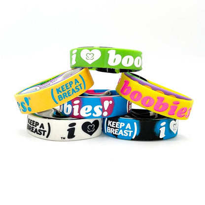 i love boobies! Bracelet Surprise 4-Pack