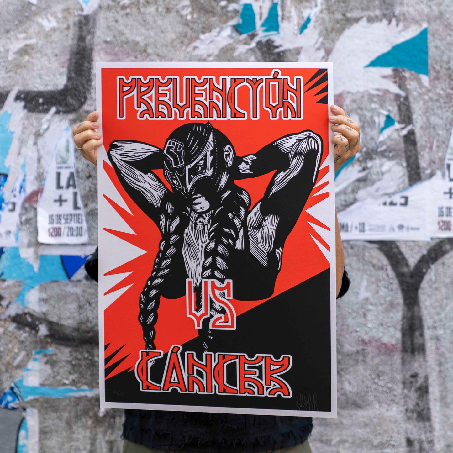 Poster: "Preventión VS Cancer" by Vlocke Negro