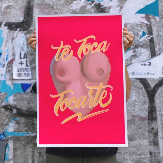 Poster: "Te Toca Tocarte" by Cuatro Siete