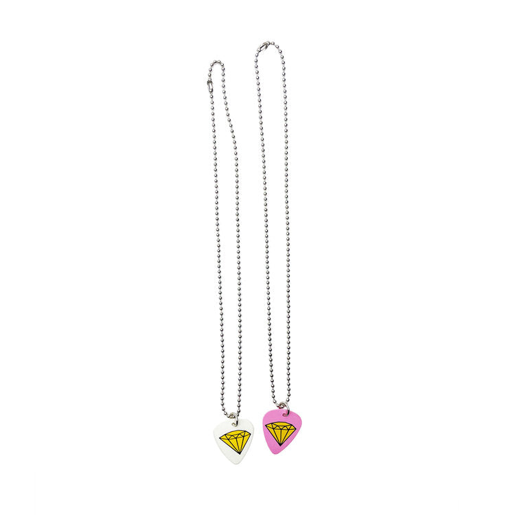 Breast Friends Diamond Guitar Pick Necklace 2-Pack