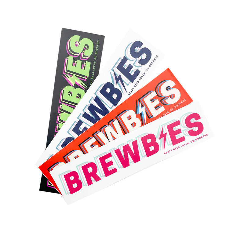 Brewbies 2"x8" Sticker 4-Pack